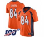 Denver Broncos #84 Shannon Sharpe Orange Team Color Vapor Untouchable Limited Player 100th Season Football Jersey