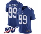 New York Giants #99 Leonard Williams Royal Blue Team Color Vapor Untouchable Limited Player 100th Season Football Jersey