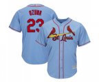 St. Louis Cardinals #23 Marcell Ozuna Replica Light Blue Alternate Cool Base Baseball Jersey