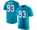 Carolina Panthers #93 Gerald McCoy Blue Rush Pride Name & Number T-Shirt