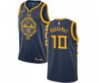 Golden State Warriors #10 Tim Hardaway Authentic Navy Blue Basketball Jersey - City Edition