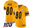 Pittsburgh Steelers #80 Jack Butler Limited Gold Inverted Legend 100th Season Football Jersey