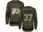 Adidas Philadelphia Flyers #37 Brian Elliott Green Salute to Service Stitched NHL Jersey