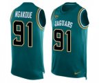 Jacksonville Jaguars #91 Yannick Ngakoue Limited Teal Green Player Name & Number Tank Top Football Jersey