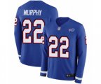 Buffalo Bills #22 Marcus Murphy Limited Royal Blue Therma Long Sleeve Football Jersey