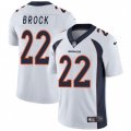 Denver Broncos #22 Tramaine Brock White Vapor Untouchable Limited Player NFL Jersey