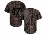Atlanta Braves #47 Tom Glavine Camo Realtree Collection Cool Base Stitched MLB Jersey