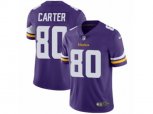 Minnesota Vikings #80 Cris Carter Vapor Untouchable Limited Purple Team Color NFL Jersey