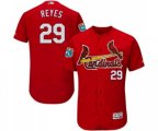 St. Louis Cardinals #29 lex Reyes Red Alternate Flex Base Authentic Collection Baseball Jersey