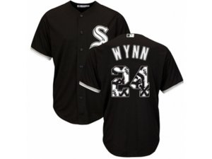 Chicago White Sox #24 Early Wynn Authentic Black Team Logo Fashion Cool Base MLB Jersey