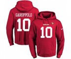 San Francisco 49ers #10 Jimmy Garoppolo Red Name & Number Pullover Hoodie