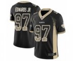 New Orleans Saints #97 Mario Edwards Jr Limited Black Rush Drift Fashion Football Jersey