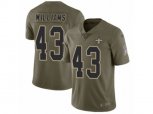 New Orleans Saints #43 Marcus Williams Limited Olive 2017 Salute to Service NFL Jersey