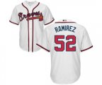 Atlanta Braves #52 Jose Ramirez Replica White Home Cool Base Baseball Jersey