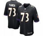 Baltimore Ravens #73 Marshal Yanda Game Black Alternate Football Jersey