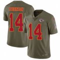 Kansas City Chiefs #14 Demarcus Robinson Limited Olive 2017 Salute to Service NFL Jersey