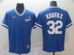 Nike Los Angeles Dodgers #32 Sandy Koufax Blue M&N MLB Jersey