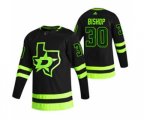 Dallas Stars #30 Ben Bishop Black 2020-21 Reverse Retro Alternate Hockey Jersey