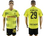 2017-18 Dortmund 29 SCHMELZER Home Soccer Jersey