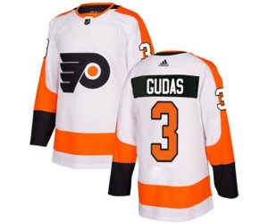 Adidas Philadelphia Flyers #3 Radko Gudas Authentic White Away NHL Jersey