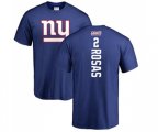 New York Giants #2 Aldrick Rosas Royal Blue Backer T-Shirt