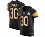 Pittsburgh Steelers #30 James Conner Elite Black Gold Team Color Football Jersey