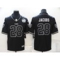 Oakland Raiders #28 Josh Jacobs Black 60th Anniversary Vapor Untouchable Limited Jersey