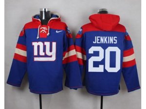 New York Giants #20 Janoris Jenkins Royal Blue Player Pullover NFL Hoodie