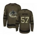 Vancouver Canucks #57 Tyler Myers Authentic Green Salute to Service Hockey Jersey