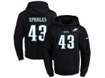 Philadelphia Eagles #43 Darren Sproles Black Name & Number Pullover NFL Hoodie
