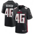 Atlanta Falcons #46 Edmond Robinson Nike Black Game Player Jersey