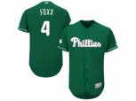 Philadelphia Phillies #4 Jimmy Foxx Green Celtic Flexbase Authentic Collection MLB Jersey