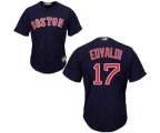 Boston Red Sox #17 Nathan Eovaldi Replica Navy Blue Alternate Road Cool Base Baseball Jersey