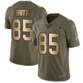 New England Patriots #85 Kenny Britt Limited Olive Gold 2017 Salute to Service NFL Jersey
