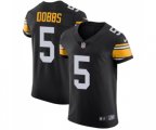 Pittsburgh Steelers #5 Joshua Dobbs Black Alternate Vapor Untouchable Elite Player Football Jersey
