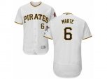Pittsburgh Pirates #6 Starling Marte White Flexbase Authentic Collection MLB Jersey