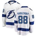 Tampa Bay Lightning #88 Andrei Vasilevskiy Fanatics Branded White Away Breakaway NHL Jersey