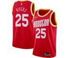 Houston Rockets #25 Austin Rivers Swingman Red Hardwood Classics Finished Basketball Jersey