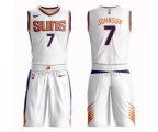 Phoenix Suns #7 Kevin Johnson Swingman White Basketball Suit Jersey - Association Edition