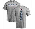 Denver Broncos #8 Brandon McManus Ash Backer T-Shirt