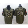Baltimore Ravens #89 Mark Andrews Nike Olive 2021 Salute To Service Limited Player Jersey