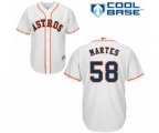 Houston Astros Francis Martes Replica White Home Cool Base Baseball Player Jersey