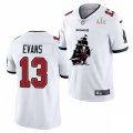 Tampa Bay Buccaneers #13 Mike Evans Nike White 2021 Super Bowl LV Champions Alternate Logos Vapor Limited Jersey