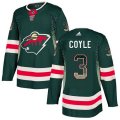 Minnesota Wild #3 Charlie Coyle Authentic Green Drift Fashion NHL Jersey