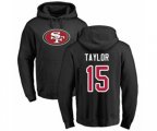 San Francisco 49ers #15 Trent Taylor Black Name & Number Logo Pullover Hoodie
