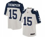 Dallas Cowboys #15 Deonte Thompson Limited White Throwback Alternate Jersey