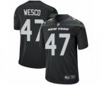 New York Jets #47 Trevon Wesco Game Navy Blue Alternate Football Jersey