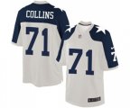Dallas Cowboys #71 La'el Collins Limited White Throwback Alternate Football Jersey
