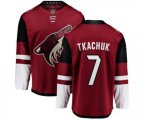 Arizona Coyotes #7 Keith Tkachuk Fanatics Branded Burgundy Red Home Breakaway Hockey Jersey
