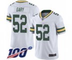 Green Bay Packers #52 Rashan Gary White Vapor Untouchable Limited Player 100th Season Football Jersey